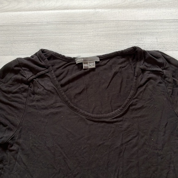 VINCE Basic Black Short Sleeve Tee XS - Picture 2 of 2